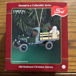 Old-fashioned Christmas journey – Ford ornament